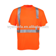 Hot New Products For 2015 Reflective Workwear Safety t-Shirts custom reflective shirt For Worker